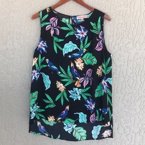 🚨Last Chance!🚨Philosophy, floral bird print, sleeveless top